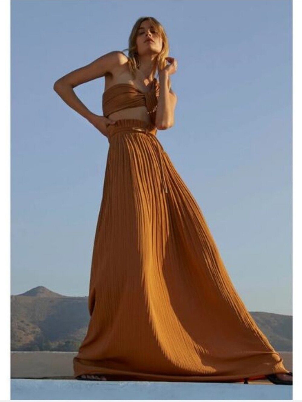 A.L.C. Everly Pleated Maxi Skirt